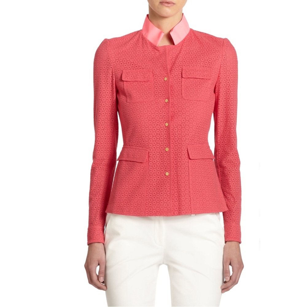 Elie Tahari ‘Andie’ top in vibrant pink